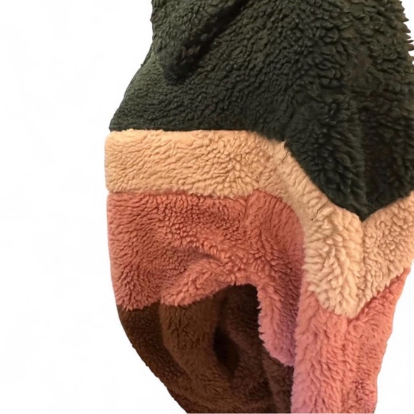 BDG Dark Green Sherpa Jacket - Picture 4 of 5